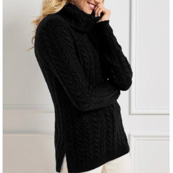 Talbots Sweaters - Talbots Women's Cable Knit Turtleneck Sweater - SZ MED